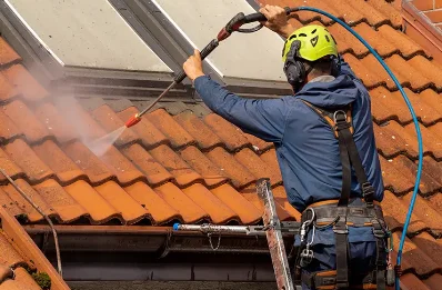 Démoussage et hydrofuge de toiture à Plusquellec